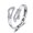 Iloveyouforever, variant on Creative Love Hug Hands Diamond-studded Ring Female