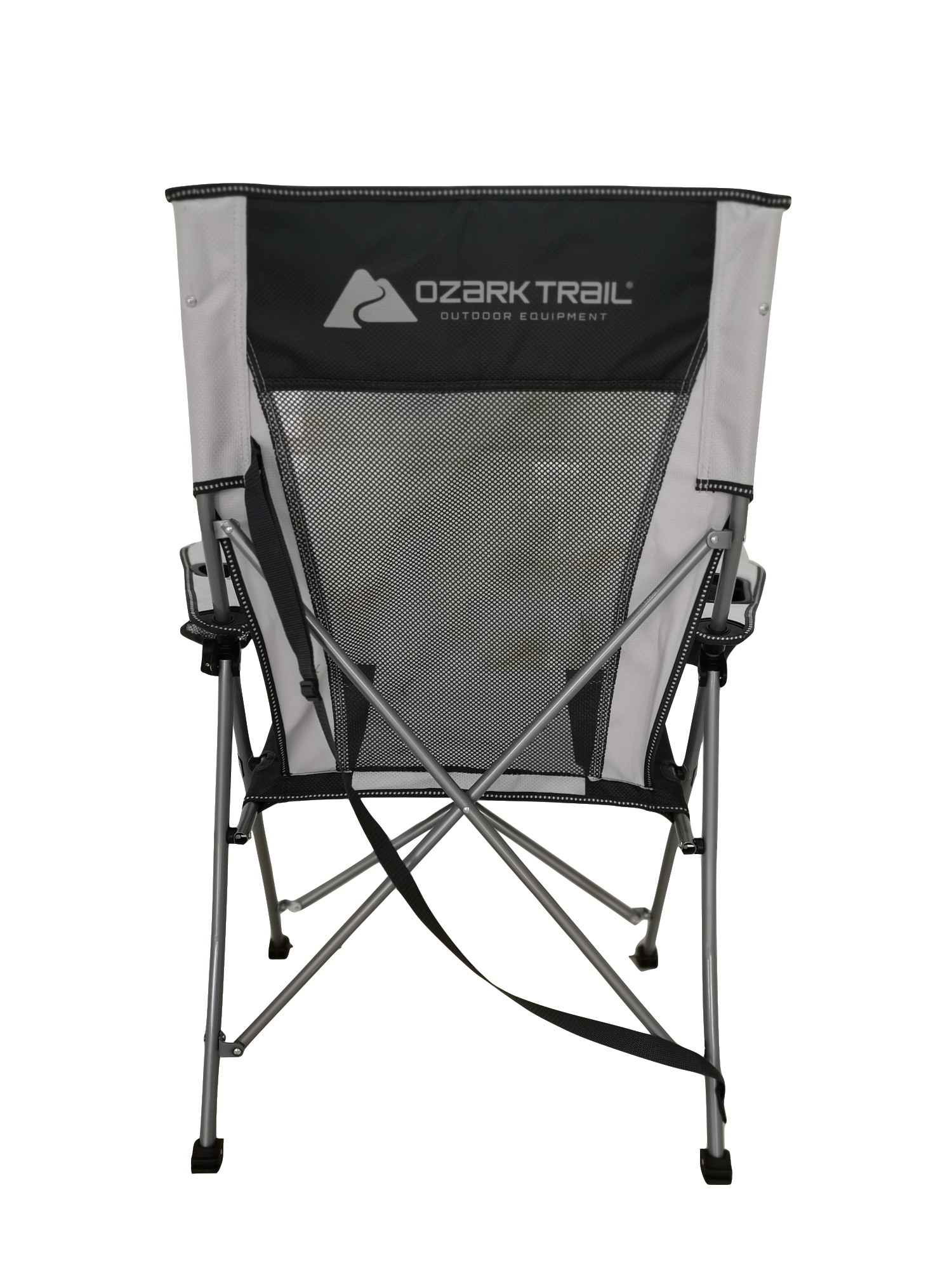 Ozark Trail Tension 2 in 1 Mesh Rocking Camp Chair, Gray and Black, Detachable Rockers, Adult - image 3 of 10