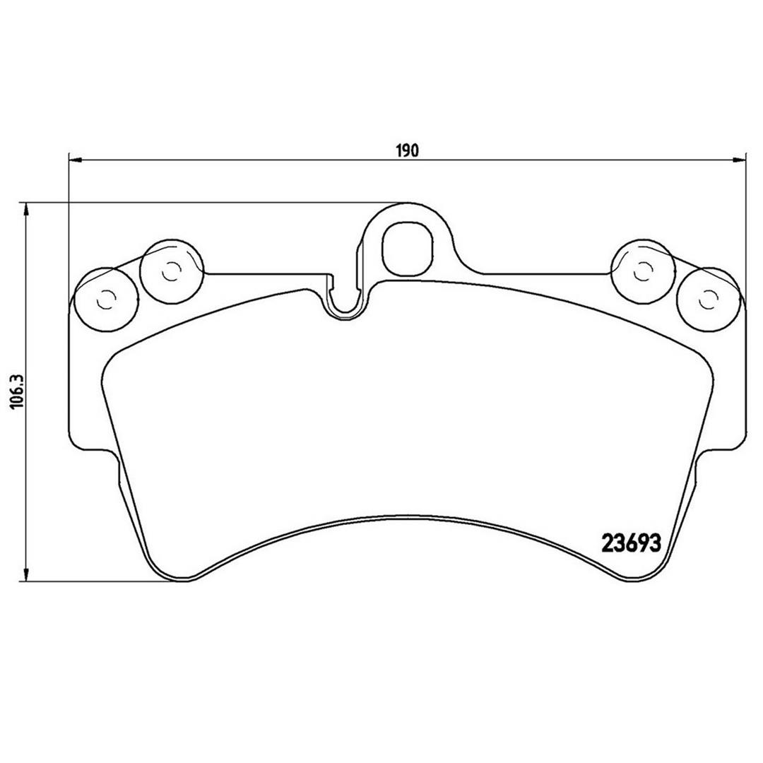 Brembo P85065 Premium Low-Met OE Equivalent Pad