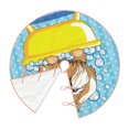 thumbnail image 3 of Kll Dog Takes A Bath In The Bathtub Christmas Tree Skirt 48",Party Decorations Farmhouse For Christmas Decorations Holiday Party, 3 of 8