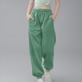 thumbnail image 2 of kpoplk Girls' Athletic Sweatpants Cute Baggy Jogger Pants with Drawstring and Pockets for Teen Girls(Mint Green,3-4 Y), 2 of 5