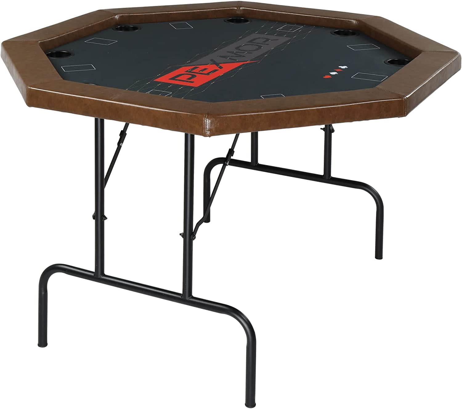 PEXMOR 8 Player Foldable Octagonal Poker Table, Folding Blackjack