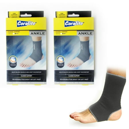 2 Ankle Support Wrap Elastic Brace Sleeve Muscle Arthritis Pain Relief Gym (Best Ankle Support For Arthritis)