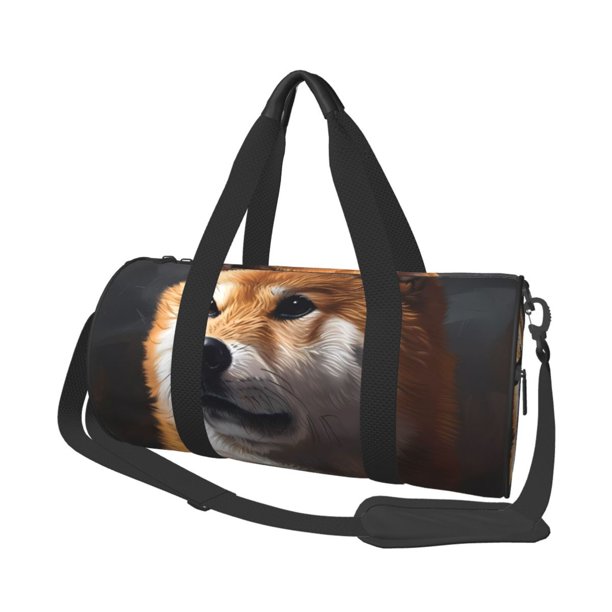 Easygdp Regal Shiba Inu Bolsa de Viaje, Bolsa de Mano, Bolsa de Gimnasio, Bolsa de Equipaje para Viaje