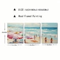 thumbnail image 4 of Shadudu Pink Beach Pictures Pink Coastal Prints Seascape Abstract Canvas Wall Art Pink Beach Umbrella Wall Art Pastel Beach Painting Abstract Coastal Pictures Wall Art Summer Beach Wall 16x24x3pcs, 4 of 8