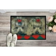 thumbnail image 2 of Carolines Treasures PPP3290JMAT Yorkshire Terrier Yorkie 2 Hearts Door Mat Indoor Rug or Outdoor Welcome Mat 24x36, 2 of 4