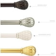 thumbnail image 5 of eTeckram 5/8" Double Curtain Rod with Brun Finials,Gold,28‘’-48‘’, 5 of 6