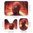 4 Piece Set SpiderManShower Curtain, Bathroom Set 72x72in with Non