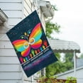 thumbnail image 3 of America Forever Accept Understand Love Butterfly Rainbow House Flag, 28x40 inch Double Sided, Progress Pride LGBTQ Acceptance Support Gay Lesbian Rainbow Flags Banner for Outdoor Home Decor, 3 of 5