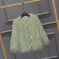 thumbnail image 2 of Binmer Kids Baby Girls Children Winter Faux-Fur Coat Jacket Thick Warm Outwear Clothes, 2 of 4