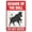 Warning Sign 1, variant on Beware of The Dog Doberman Pinscher 8"x12" Aluminum Metal Sign, Pet Security Sign, Indoor Outdoor Fence Yard Decor