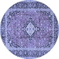 thumbnail image 1 of Ahgly Company Machine Washable Indoor Round Persian Blue Traditional Area Rugs, 8' Round, 1 of 4