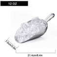 thumbnail image 2 of Ice Cube Endurance Scoop, Cast Aluminum Shovel Scoops Kitchen Utility Scoops Set Contoured Handle，Ideal for Ice Cube Coffee Bean Food Candy Flour Popcorn Rust Free, Solid & Dishwasher Safe - 12 oz, 2 of 4
