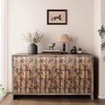 thumbnail image 4 of Art Deco 4-Door Accent Cabinet with Decorative Elements / Adds Unique Touch to Home, 4 of 5