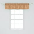 thumbnail image 2 of Ambesonne Cinnamon Window Valance, Pyramid Like Joined Ends, 54" X 12", Dark Orange Amber, 2 of 3