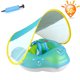 thumbnail image 1 of Flotador de natación para bebé con toldo solar UPF50+ Flotadores para bebés para piscina Flotador de anillo de natación para piscina para bebé sin volteo, 1 of 9