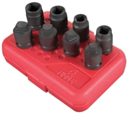 

8Pc .5 Inch Dr Pipe Plug Socket Set