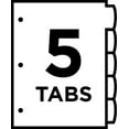 thumbnail image 7 of Avery Big Tab Reversible Fashion Dividers, 5-tab, Color Your Own Design, 7 of 7