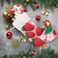thumbnail image 6 of Coolnut Strawberry Christmas Stocking Personalized Large Candy Stocking, Xmas Stockings Decoration Hanging Gift for Family Holiday Party Ornaments Decor Fireplace, 6 of 7