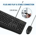 thumbnail image 3 of Wired Keyboard and Mouse Combo, Full-Sized Ergonomic Computer Keyboard with Palm Rest and Optical Wired Mouse for Windows, Mac OS Desktop/Laptop/PC, 3 of 4
