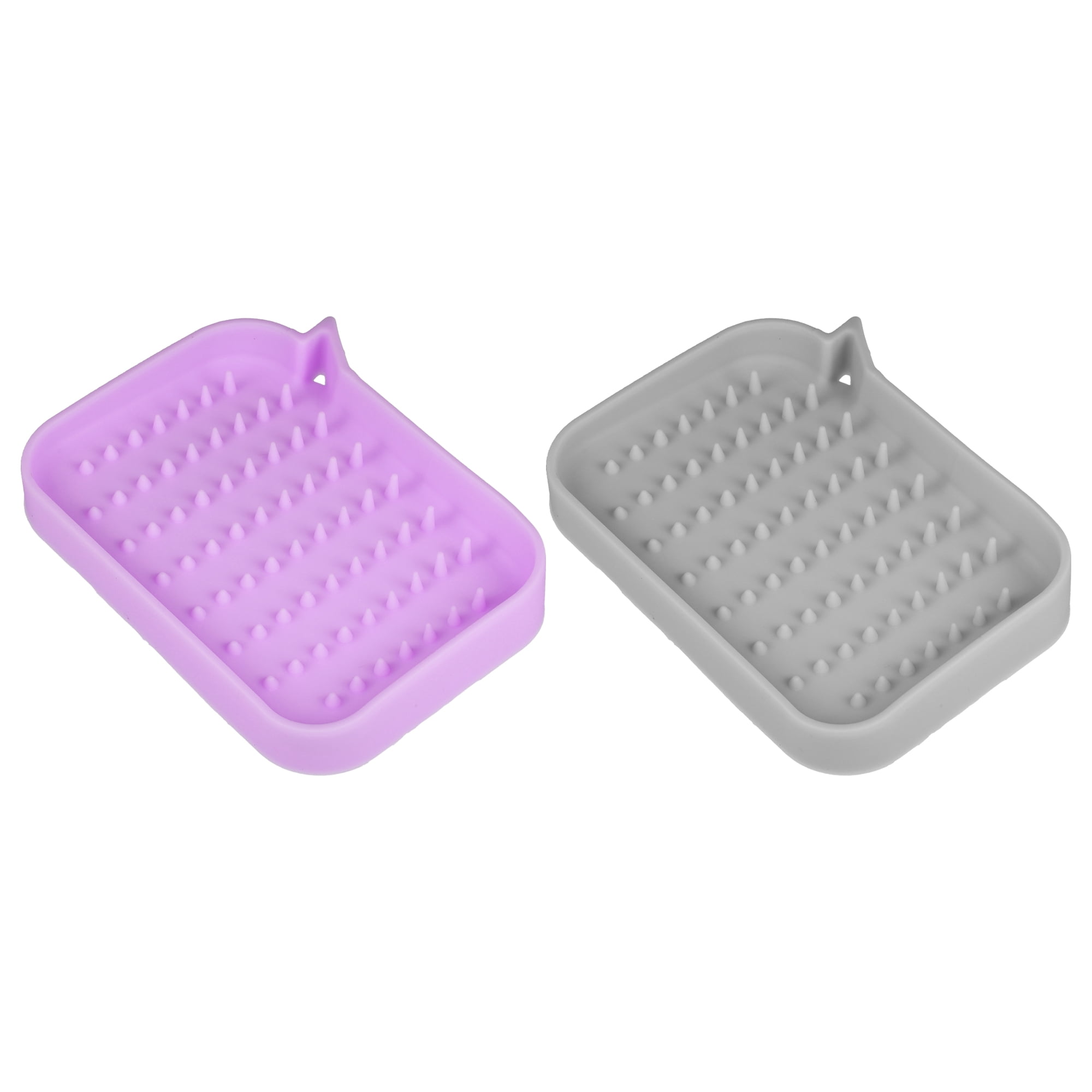 Unique Bargains Soap Dish Keep Soap Dry for Bathroom Kitchen Silicone