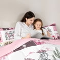 thumbnail image 5 of jejeloiu Western Cowgirl Full Size Comforter Sets,Farm Animal Horse Bedding Sets For Girls Kids Reversible 3 Pieces, 5 of 8