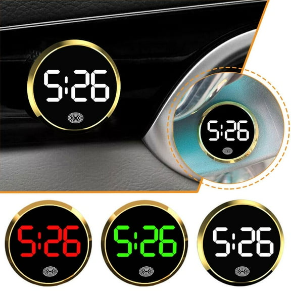 FurNest Interior Clock For Car Vehicle Watch Car Supplies Novelty Car Clock Touch