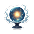 thumbnail image 3 of fantasy Snow Globe Stickers, Waterproof Snow Globe Sticker for Water Bottle Laptop Phone Cases Planner Skateboard Luggage Helmet Party Favor Decor, Ideal for Adults Teens Teacher Rewards, 3 of 9