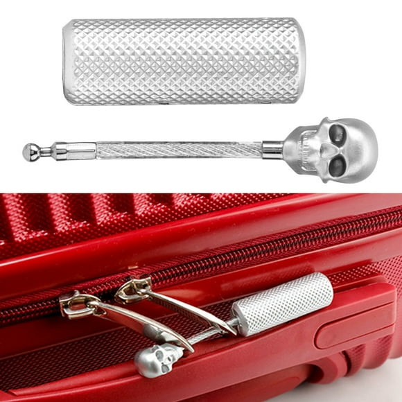 Luggage Lock, Wire Rope Customs Password Straight Cable Key Locks With Skull Head, Mini And Flexible TSA Approved Travel Locks For Gym, School, Locker, Outdoor, Suitcase & Baggage