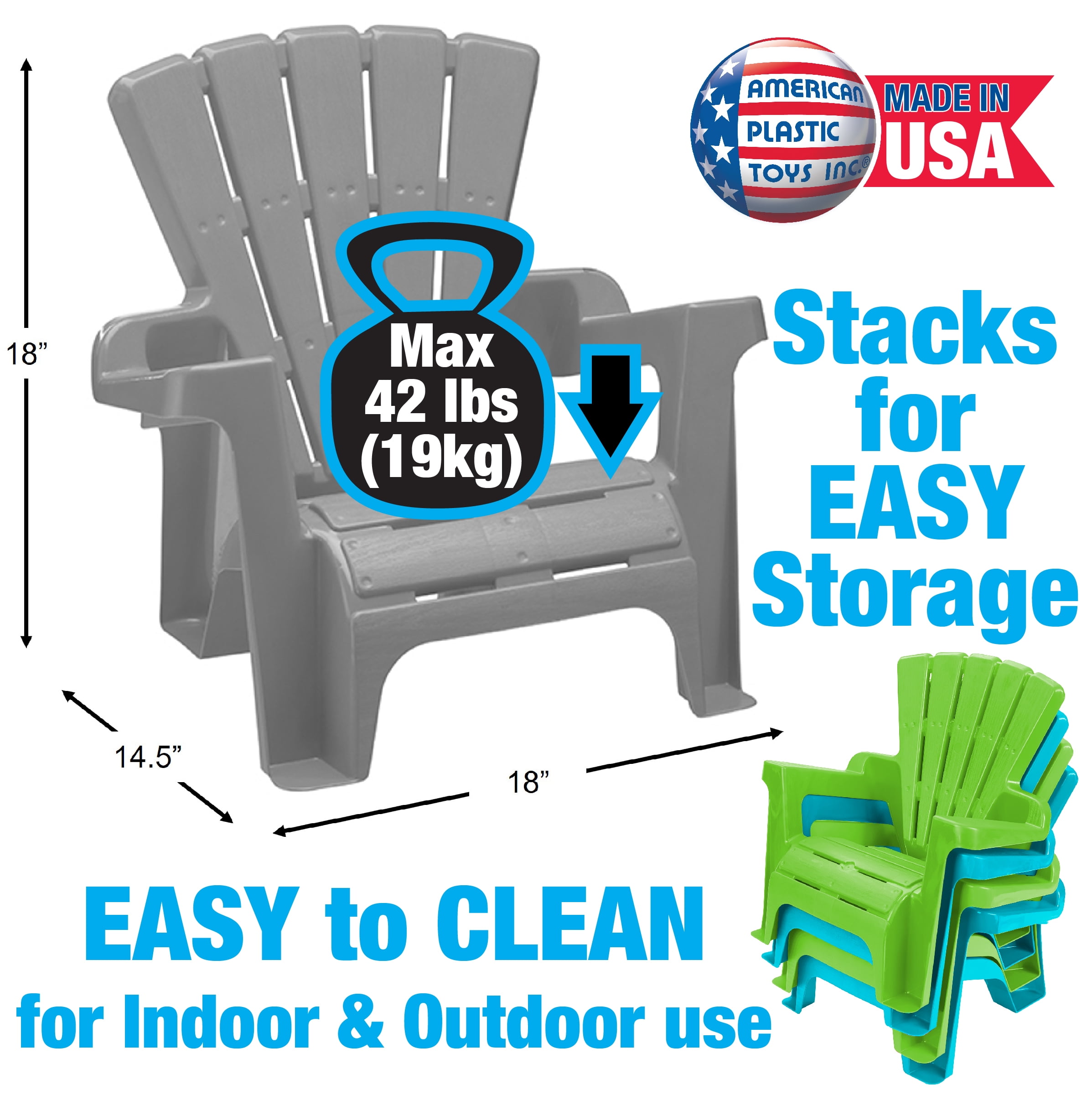 hot pink plastic adirondack chair