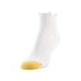 thumbnail image 6 of GoldToe Edition Women's Lettuce Edge Rib Quarter Socks Assorted, 6 Pairs, Size 6-9, 6 of 10