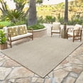 thumbnail image 5 of Savara Nima Indoor/ Outdoor Polypropylene Beige Flat Weave Area Rug, 8x10, 5 of 6