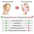 thumbnail image 5 of RV Sistema de masaje adelgazante y embellecedor para escote, removedor de mentón doble, ejercitador de línea de cuello facial, masajeador de mentón, reductor de mentón doble delgado para estiramiento facial Rojo Verde, 5 of 5