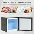 thumbnail image 4 of Kitchen Refrigerators HOMCOM Mini Freezer Countertop, 1.1 Cu.Ft Compact Upright Freezer with Removable Shelves, Reversible Door for Home, Dorm, Apartment and Office, gray,French Door Refrigerators Fo, 4 of 9