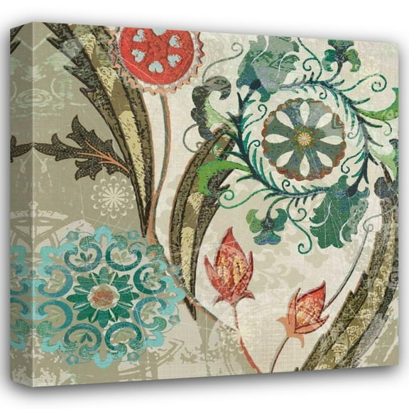 Carol Robinson 20x20 Gallery Wrapped Canvas Wall Art Titled - Royal Tapestry I