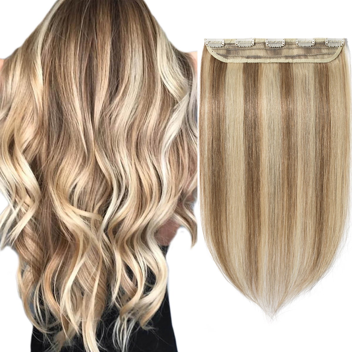 S-noilite Clip in Human Hair Extensions 