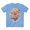 Carolina Blue, variant on Floral Graphic T-Shirt Unisex 100 Cotton Art Design with Antique Flowers Tee 24