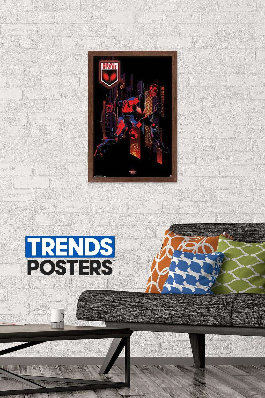 Marvel Spider-Man - Into The Spider-Verse - Sp//Dr Wall Poster, 14.725" x 22.375", Framed