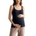 thumbnail image 2 of Noric Maternity Modal Tank Tops Adjustable Strap Nursing Removable Pads Scoop Neck Breastfeeding Camisoles Stretch Loose Fit for Pregnancy, 2 of 9