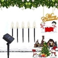 thumbnail image 2 of De Copos De Nieve Para Exteriores, Marcadores Solares Para Caminos, Luces Led Solares Para Caminos De Navidad, Estaca Para Jardín De Vacaciones, Decoración Para Patio Trasero Sweethay HA039325-00, 2 of 6