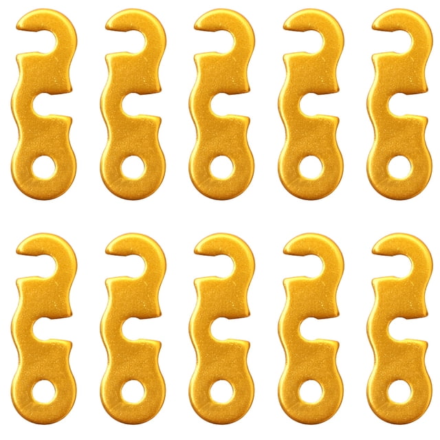 GOOHOCHY 10 hebillas portátiles para cuerda de viento, útiles sujetadores para cuerda de tienda (color aleatorio)