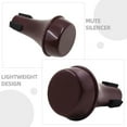 thumbnail image 3 of Luxshiny 2Pcs Brown Lightweight ABS Trumpet Straight Mute Easy Install Trumpet Practice Accessory, 3 of 8