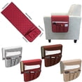 thumbnail image 1 of Sofa Couch Remote Control Holder Arm Rest Organizer Storage Bag for Phones Remotes, 1 of 8