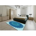 thumbnail image 4 of Ahgly Company Indoor Rectangle Patterned Blue Eyes Blue Area Rugs, 8' x 10', 4 of 6