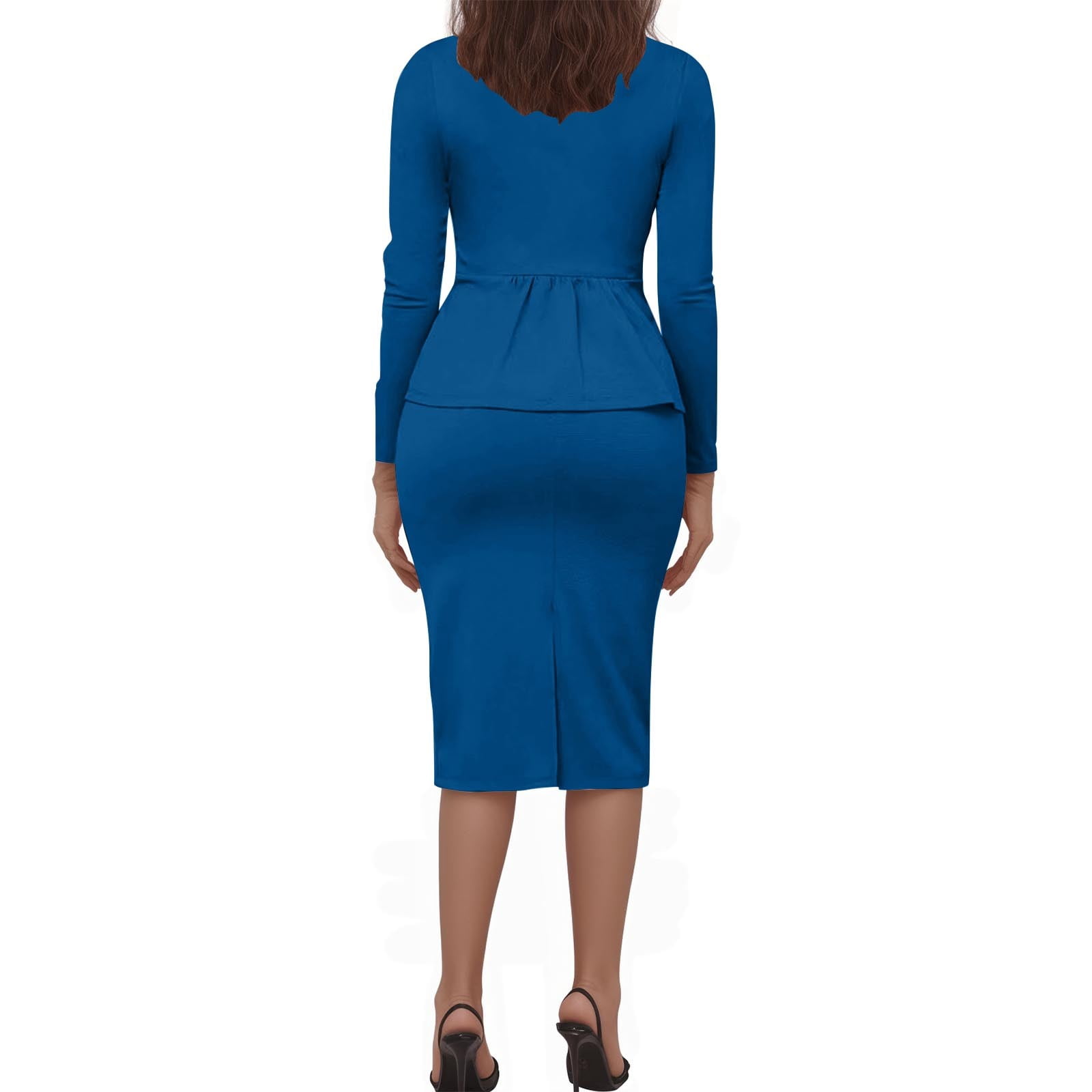 Fanxing Bodycon Blazer Dress for Women 2 Piece Outfits Mini Dress Long Sleeve Notch Collar Wrap Suit Jackets Work Shirts