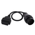 thumbnail image 2 of 38Pin To 16Pin Diagnostic Cable, 15.7in Long OBD II Connector Cable ABS Plastic Heavy Duty Black  Replacement for  for Female Interface, 2 of 6