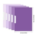 thumbnail image 3 of 5Pcs File Folders Report Covers Set, 50 Sheets Capacity Plastic Binder Paper Protector File Organizers with Side Opening, 3 of 9