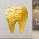 thumbnail image 4 of Adhesivo de pared con espejo acrílico extraíble para decoración de pared y hogar. dorado, 4 of 6
