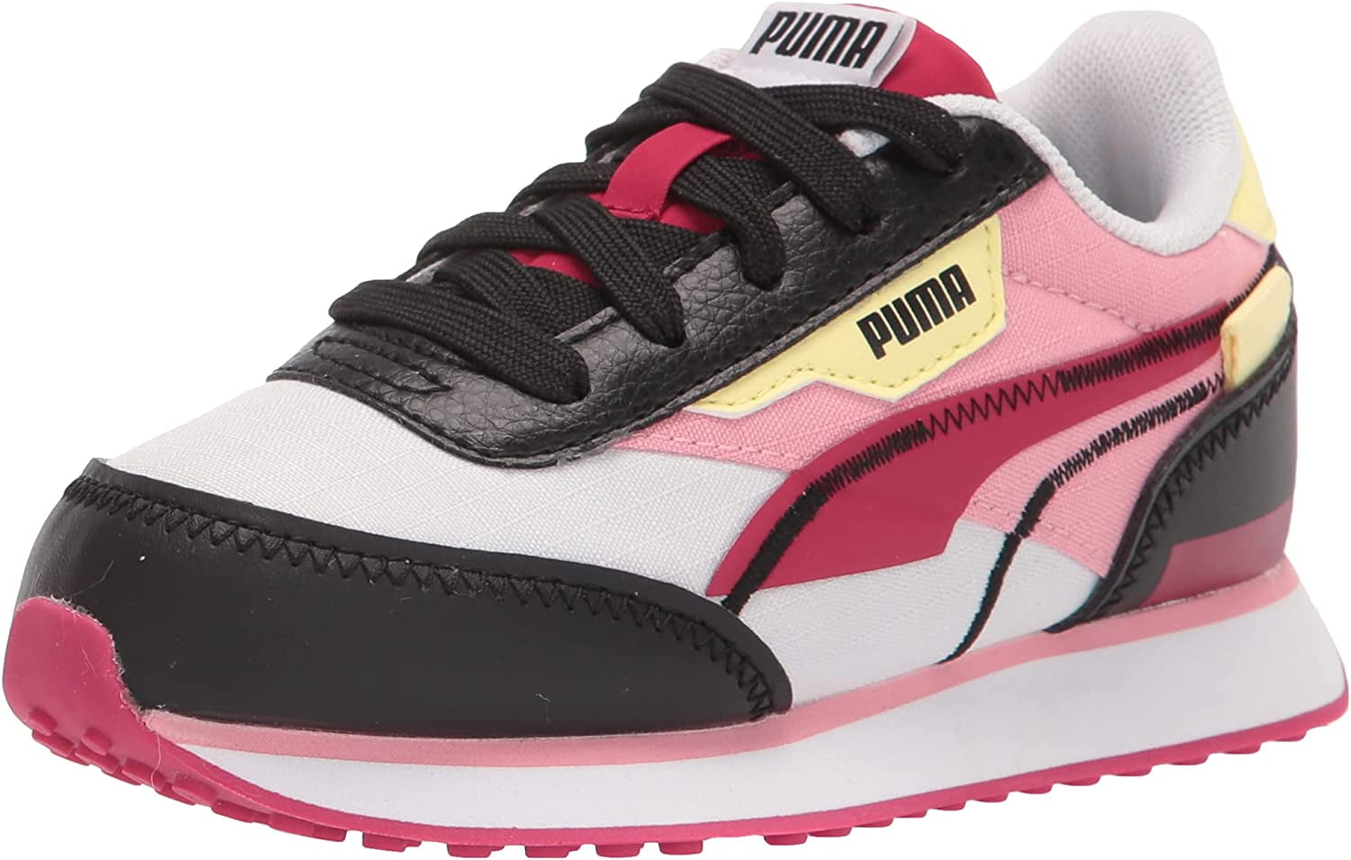 Puma Future Rider Twofold Sneaker White Black Persian Red 7 Us Unisex Big Kid Walmart Com