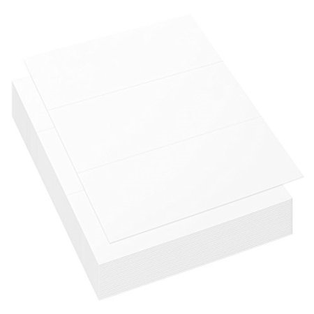 100 sheets trifold brochure paper - tri fold pamphlet and flyer paper for creating diy brochures, 11 x 8.5